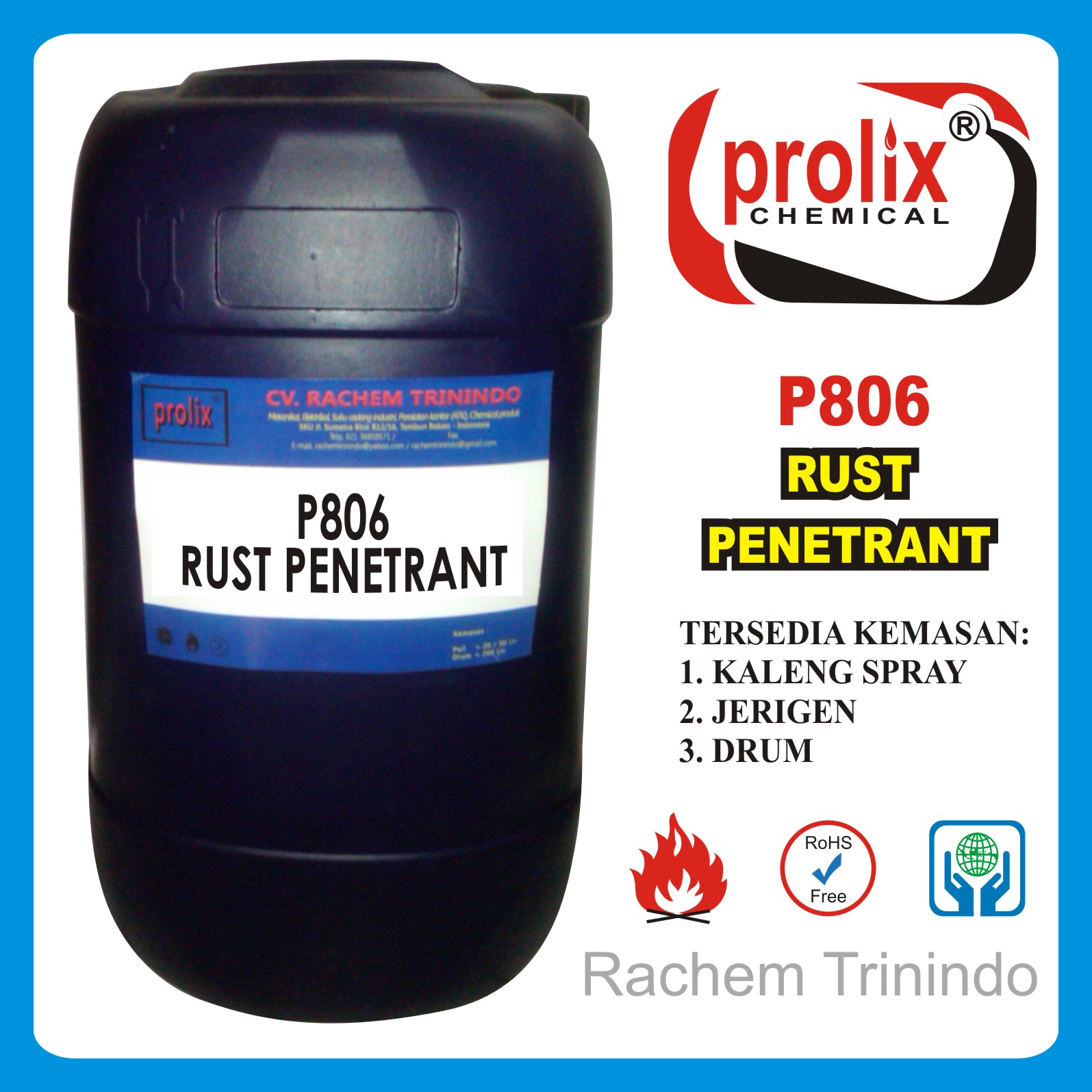  Jaul Rust Penetrant | Kimia Pembersih Karat Pada Besi Baja Almunium